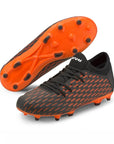 Puma FUTURE 6.4 FG/AG Jr106206 01 black/white/shocking orange