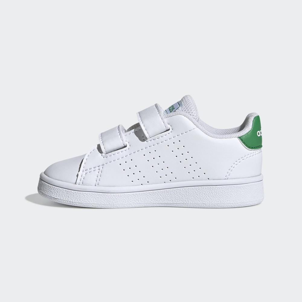 Adidas scarpa sneakers da bambino Advantage EF0301 bianco-verde
