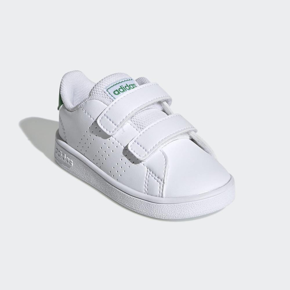 Adidas Advantage EF0301 white-green children&#39;s sneakers shoe