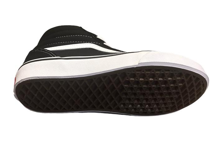 Vans boy&#39;s sneakers shoe in suede and canvas Ward HI VN0A38JAIJU1 black-white