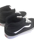 Vans boy's sneakers shoe in suede and canvas Ward HI VN0A38JAIJU1 black-white