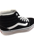 Vans women's sneakers shoe with Ward Hi wedge in canvas VN0A4BUC1WX1 black white