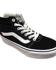 Vans women's sneakers shoe with Ward Hi wedge in canvas VN0A4BUC1WX1 black white