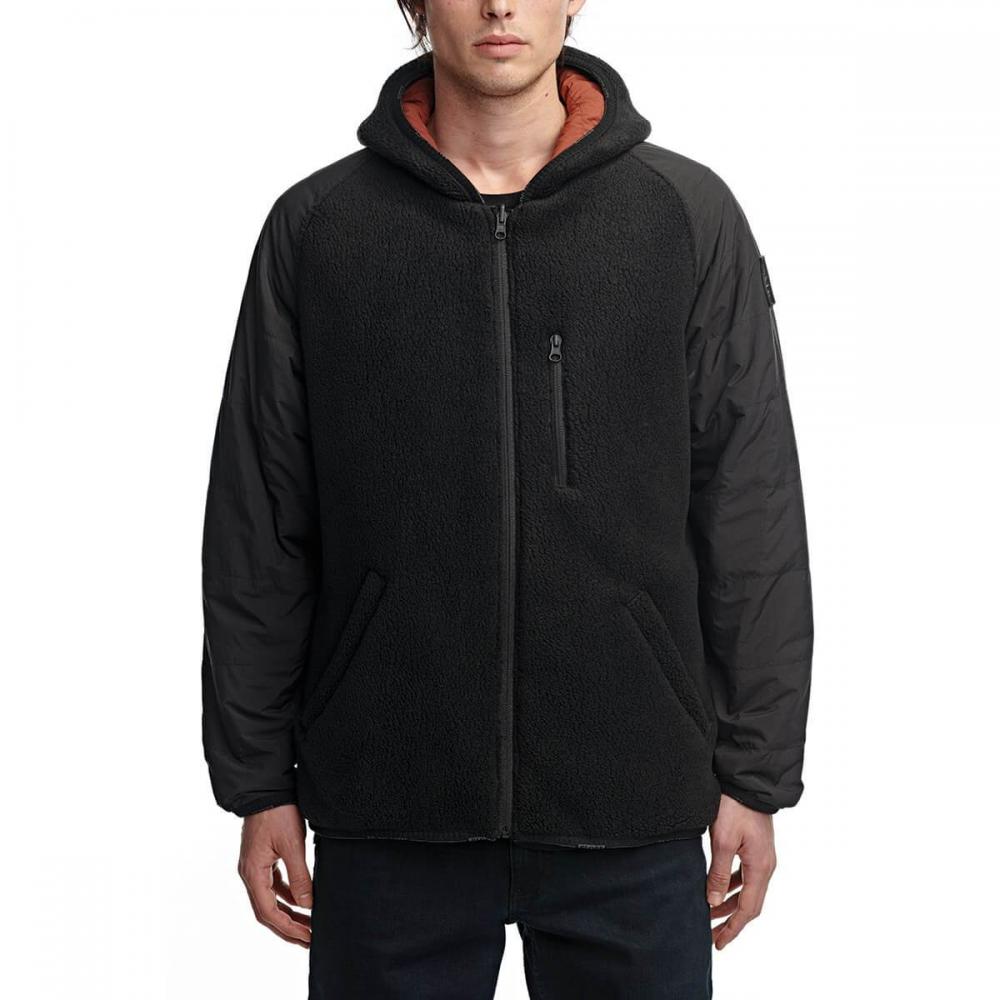 Globe men&#39;s reversible jacket in black Polartec GB02037000
