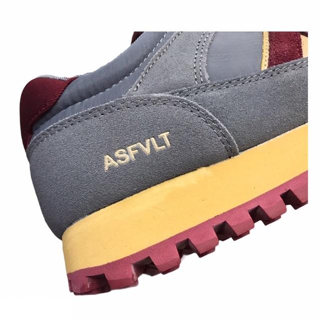 ASFVLT men&#39;s sneakers Chase CHA009 grey-burgundy