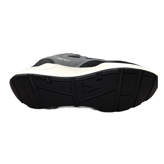 ASFVLT scarpa sneakers da uomo Concrete CO001 nero-grigio