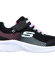 Skechers girls' sneakers Microspec 302016 BKAQ black turquoise