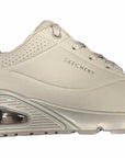 Skechers scarpa sneakers da donna Uno Stand On Air 73690 OFWT bianco sporco
