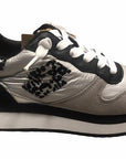 Lotto Leggenda scarpa sneakers da donna Wedge Metal NY 215092 5A5 nero-argento