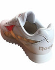 Reebok scarpa sneakers da ragazza Royal CL Jog 2 Plat Kid FV1309 bianco-argento