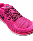 Nike girls gym shoe Free 5.0 GS 725114 600 pink pow-black