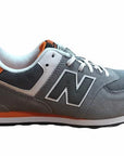 New Balance boys' sneakers KL574P1G grey