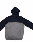 Lotto men's hoodie and full bag Sweat FZ Delta Plus T5535 blue-grey