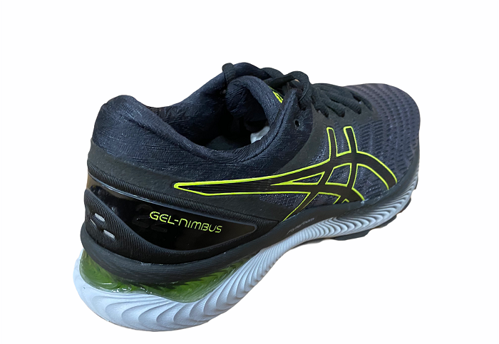 Asics running shoe Gel Nimbus 22 1011A680 026 dark grey-lemon
