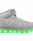 Skechers Youth shoe with Energy Lights 90600L BLK white