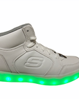 Skechers Youth shoe with Energy Lights 90600L BLK white