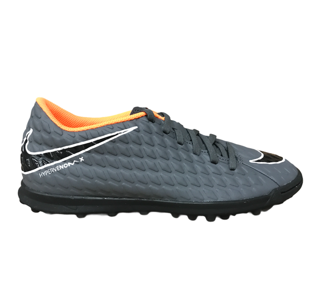 Nike men&#39;s soccer shoe Phantomx 3 Club TF AH7281 081 dark grey-orange