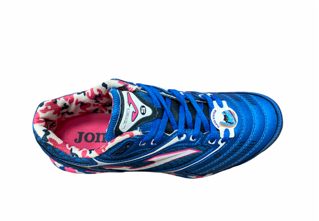 Joma men&#39;s soccer shoe Liga 5 TF 605 LIGAS.605.PT fuchsia blue