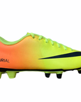 Nike men's football boot Mercurial Vortex FG 573873 708 yellow orange black