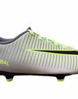 Nike boys' football boot Mercurial Vortex III FG 831952 003 platinum black yellow