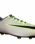 Nike boys' football boot Mercurial Vortex III FG 831952 003 platinum black yellow