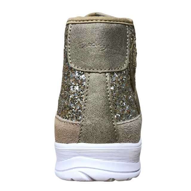 Freddy women&#39;s high shoe with glittery upper S6WFSL20 O gold