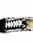 Vans scarpa sneakers da donna con zeppa Old Skool Platform VN0A3B3UHRK1 quadri nero bianco