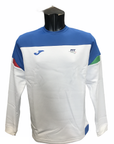 Joma felpa girocollo Sweatshirt Federazione Tennis Italy FIT101840207 bianco