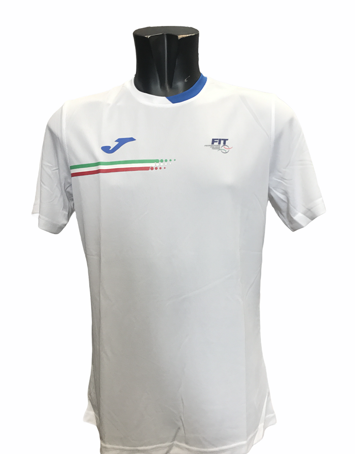 Joma T-shirt Federazione Tennis Italy FIT101809207 bianco
