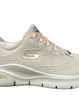 Skechers Arch Fit women's sneakers shoe 149057/NTCL light coral beige