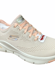 Skechers Arch Fit women's sneakers shoe 149057/NTCL light coral beige