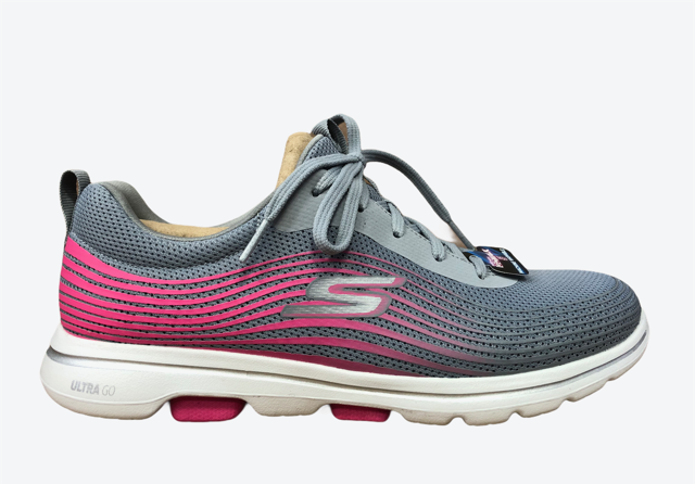 Skechers scarpa da walking da donna Go Walk 5 Exotic 124009/GYPK gray pink