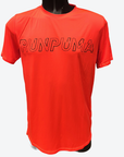Puma Run Logo men's short sleeve t-shirt 52020384 lava red-black