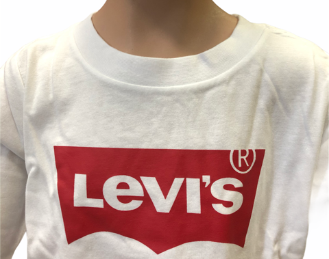 Levi&#39;s Kids Girl&#39;s short sleeve t-shirt LIGHT BRIGHT TOP 3E0220 001 white