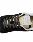 SUN68 scarpa sneakers da donna Ally Thin Glitter Z31204 11 nero