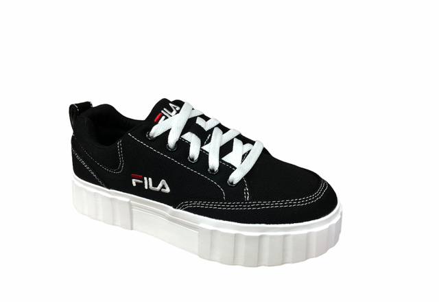 Fila women&#39;s canvas sneakers shoe with wedge Sandblast 1011209.25Y black