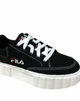 Fila women's canvas sneakers shoe with wedge Sandblast 1011209.25Y black