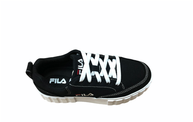 Fila women&#39;s canvas sneakers shoe with wedge Sandblast 1011209.25Y black