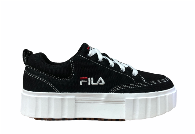 Fila scarpa sneakers in tela con zeppa da donna Sandblast 1011209.25Y nero