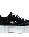 Fila scarpa sneakers in tela con zeppa da donna Sandblast 1011209.25Y nero