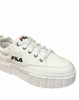 Fila women's canvas sneakers shoe with wedge Sandblast 1011209.1FG white