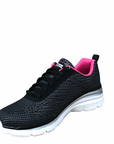 Skechers women's sneakers shoe Fashion Fit Bold Boundaries 12719 BKHP black pink