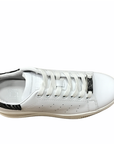 Cult scarpa sneakers da donna in pelle con zeppa Perry 3162 Low glitter bianco zebra