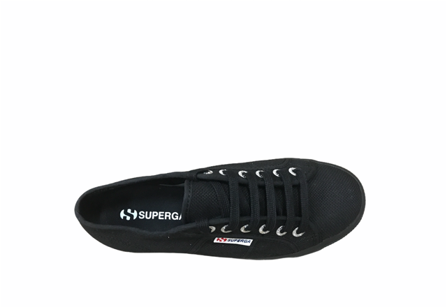 Superga scarpa sneakers da donna con zeppa 2790 Cotw Linea Up and Down S9111LW 996 full black