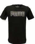 Puma t-shirt da uomo ATHLETICS Tee Big Logo 585756 01 nero