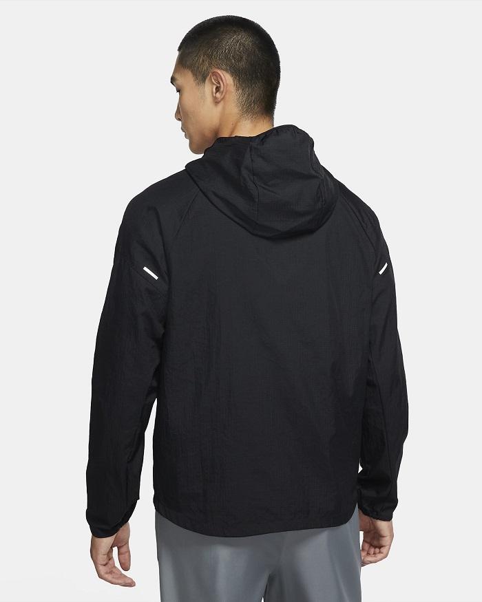 Nike felpa con cappuccio e cerniera intera Essential CU5358-010 nero argento