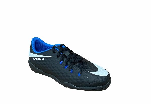 Nike Hypervenomx Phelon III boys&#39; soccer shoe 852598 002 black-white