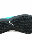 Nike Hyperveomx Phelon III TF boy's soccer shoe 852598 104 white light blue