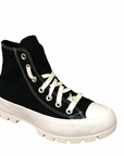 Converse scarpa sneakers da donna Chuck Taylor All Star Lugged High Top 565901C nero
