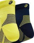 Asics 2 pairs of shock-absorbing running socks 2ppk Cushioning Sock 3013A238 003 blue-yellow